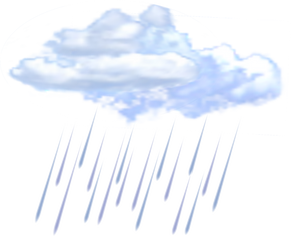 Raincloud and Rain Illustration